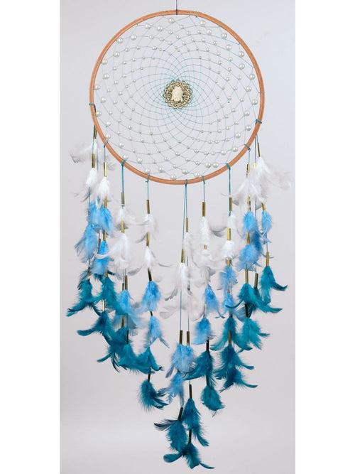 Wooden Pearls with Buddha Dream Catcher