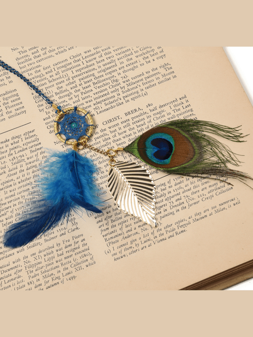 Peacock Dream Catcher Book Mark