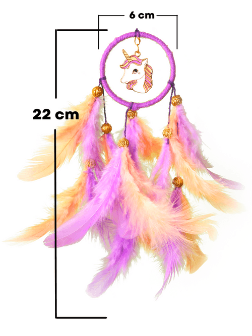 Unicorn Peach & Purple Car Hanging