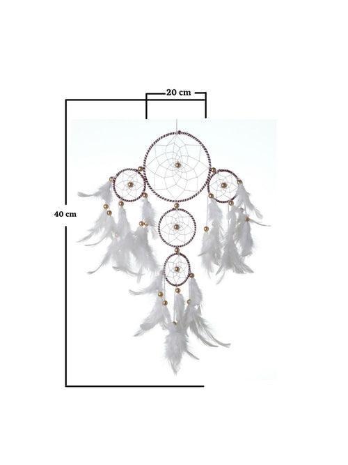 White and Brown 4 Tier Dream Catcher