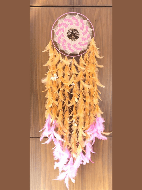 Peachy Pink Large Dream Catcher