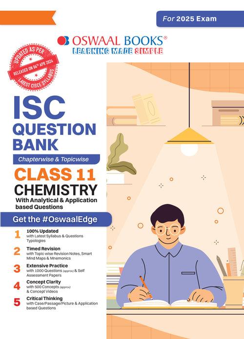 ISC  Question Bank Class 11 Chemistry | Chapterwise | Topicwise  | Solved Papers  | For 2025 Exams