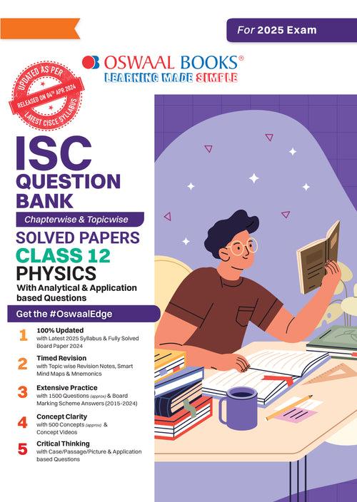 ISC Question Bank Class 12 Physics | Chapterwise | Topicwise | Solved Papers | For 2025 Board Exams