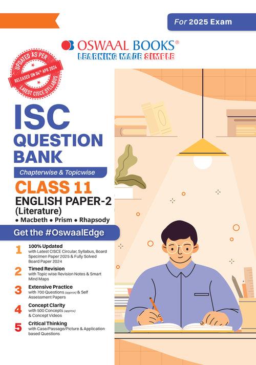 ISC Question Bank Class 11 English Paper-2 | Chapterwise | Topicwise  | Solved Papers  | For 2025 Exams