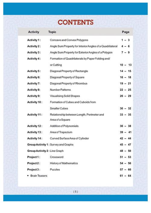 CBSE Laboratory Manual Class 8 Mathematics Book | As Per NEP | Latest Updated