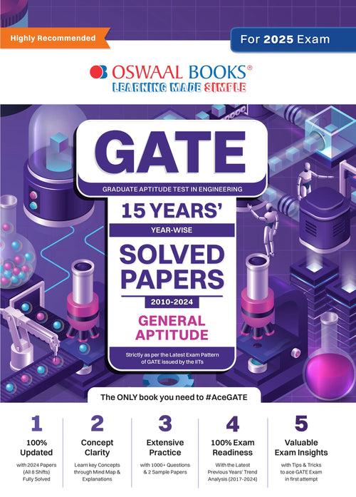 GATE Year-wise 15 Years' Solved Papers 2010 to 2024 | General Aptitude For 2025 Exam