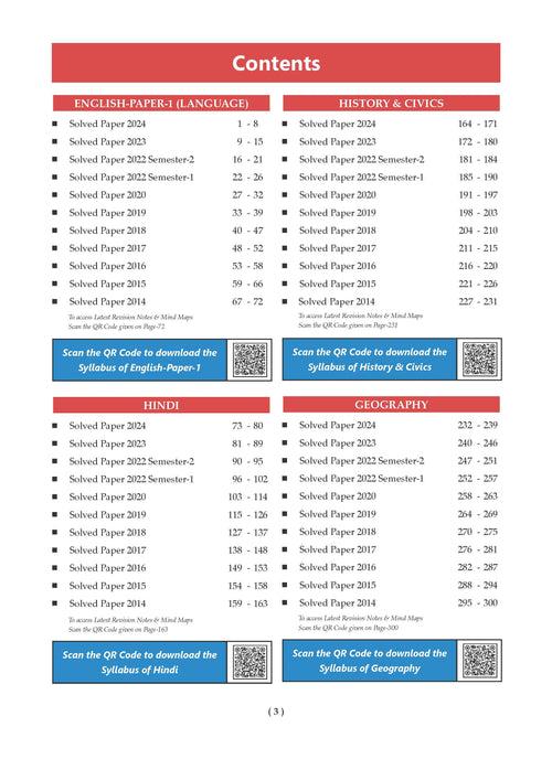 ICSE 10 Previous Year Solved Papers Class 10 | Year-wise 2014-2024 | Physics, Chemistry, Maths, Biology, History and Civics, Geography, Hindi, English 1, English 2 | for 2025 Board Exam