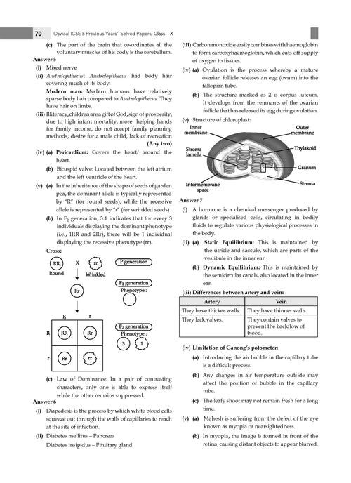 ICSE 5 Previous Year Solved Papers Class-10 | Yearwise 2018-2024  (Physics, Chemistry, Maths, Biology, History, civics, Geography, Hindi, English 1, English 2) For 2025 Board Exam