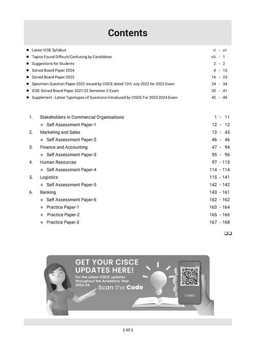 ICSE Question Bank Chapter-wise Topic-wise Class 10 Commercial Studies | For 2025 Board Exams