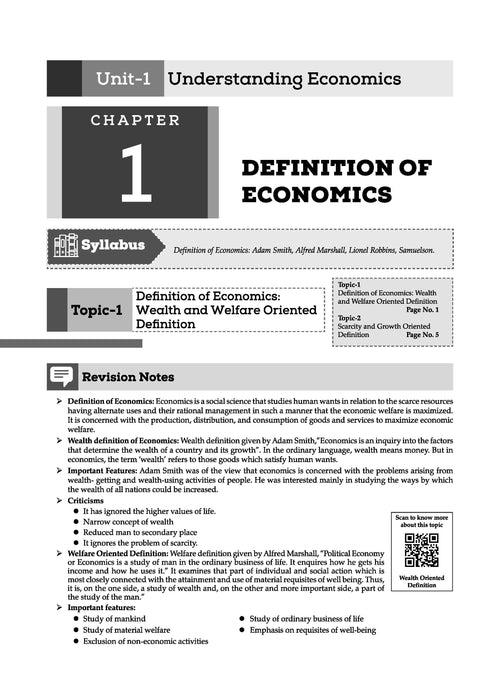 ISC Question Bank Class 11 Economics | Chapterwise | Topicwise | Solved Papers  | For 2025 Exams