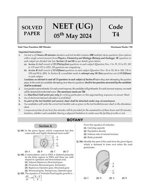 NEET (UG) 37 Years' Chapter-wise & Topic-wise Solved Papers Biology (1988-2024) for 2025 Exam