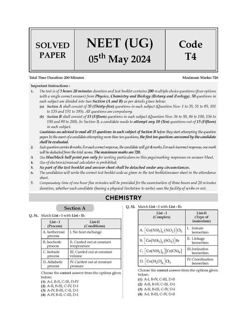 NEET (UG) 37 Years' Chapter-wise & Topic-wise Solved Papers Chemistry (1988 - 2024) for 2025 Exam