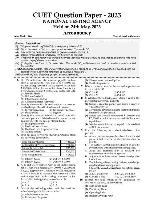 NTA CUET (UG) Question Banks | Chapterwise & Topicwise | English, Accountancy, Business Studies, General Test & Economics | Set of 5 Books | Entrance Exam Preparation Books 2024