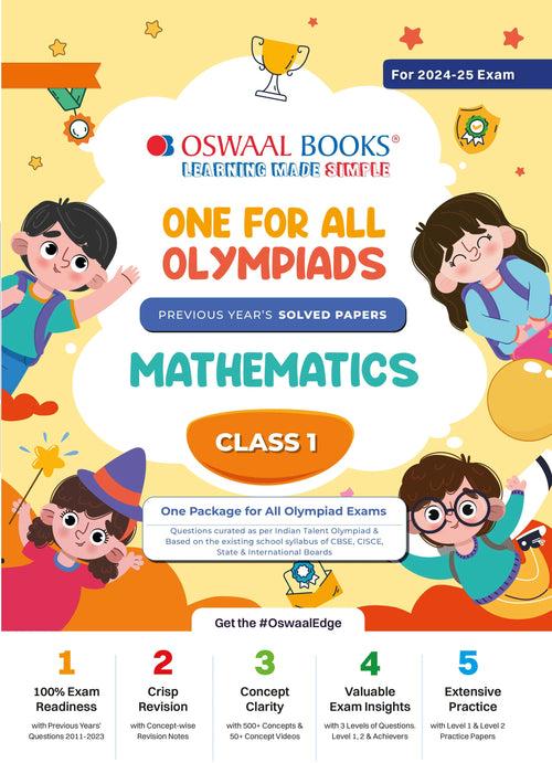 One For All Olympiad Class 1 Mathematics | Previous Years Solved Papers | For 2024-25 Exam