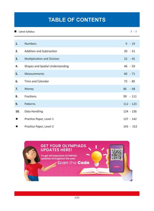 One For All Olympiad Class 2 Mathematics | Previous Years Solved Papers | For 2024-25 Exam