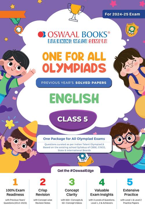 One For All Olympiad Class 5 English | Previous Years Solved Papers | For 2024-25 Exam