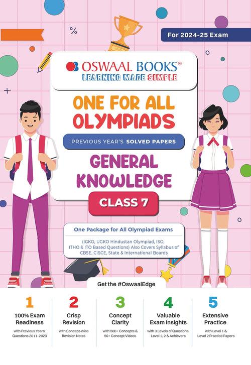 One For All Olympiad Class 7 General Knowledge | Previous Years Solved Papers | For 2024-25 Exam