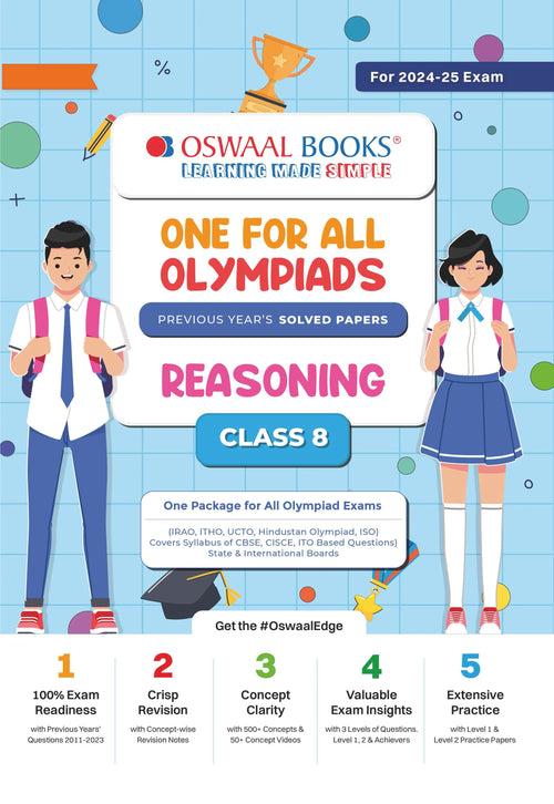 One For All Olympiad Class 8 Reasoning | Previous Years Solved Papers | For 2024-25 Exam