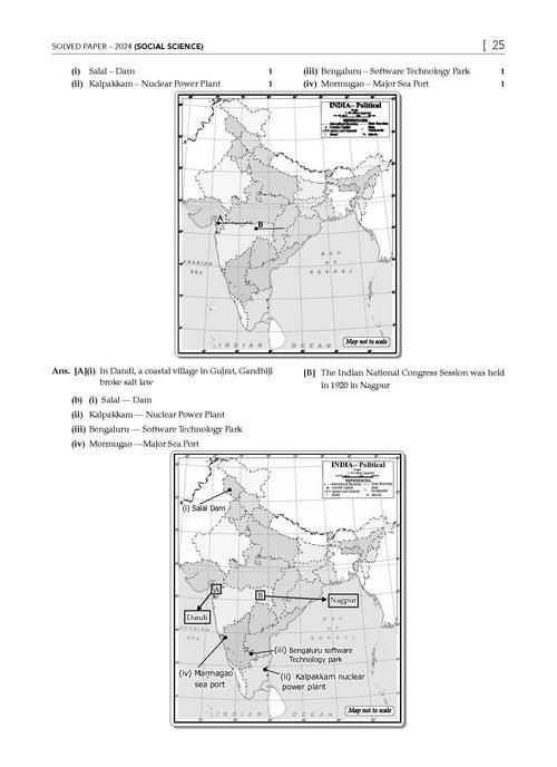 CBSE 10 Previous Years' Solved Papers Class 10 English Language and Literature | Sanskrit | Social Science | Science |Mathematics Standard & Basic For 2025 Board Exams