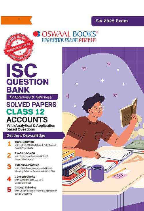 ISC Question Bank Class 12 Accounts | Chapterwise | Topicwise | Solved Papers | For 2025 Board Exams