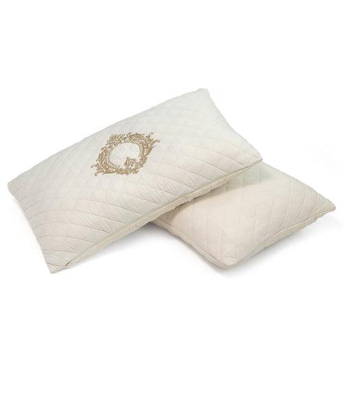 Zenobia Natural 100% Cotton Knitted With Polyester Filled King Size Bed Cover With 2 Pillow Covers (Set of 3 Pcs)