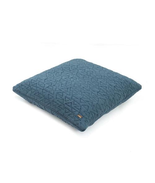 TOTIT Cotton Knitted Decorative Cushion Cover (Steel Blue)