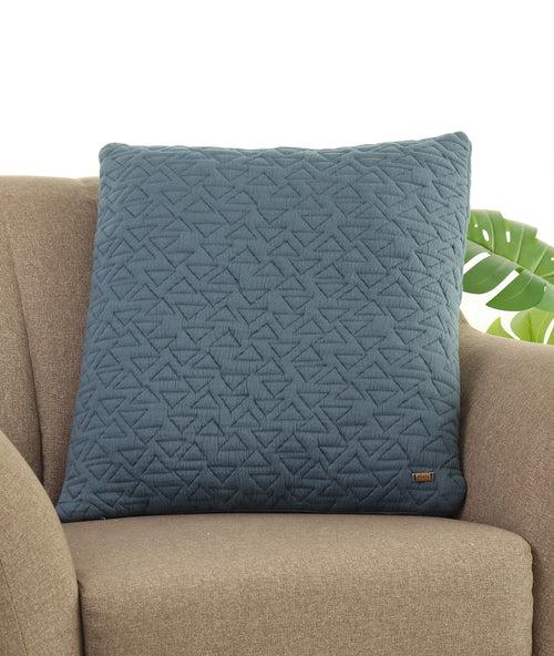 TOTIT Cotton Knitted Decorative Cushion Cover (Steel Blue)