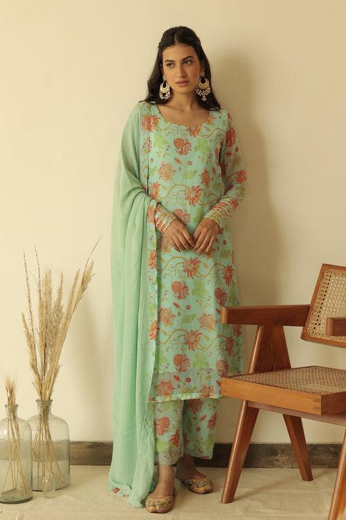 Zaheen Green Straight Set