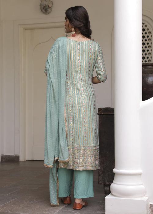 Mehreen Pistachio Straight Set