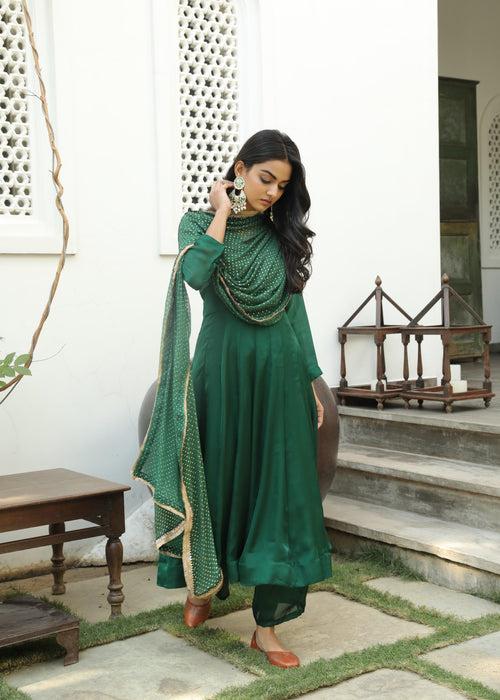 Kaaya Green Anarkali Set