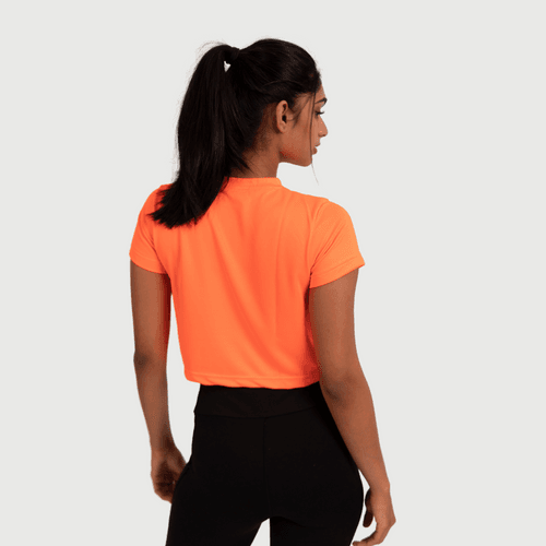 Neon-Orange Croptop