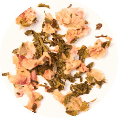 Brewed Leaf Natural Rose Black Tea.