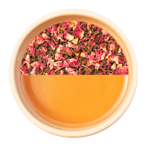 Brewed Leaf Natural Rose Black Tea.