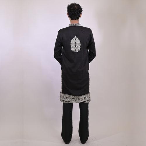 Elegance Midnight Classic Black Kurta Set