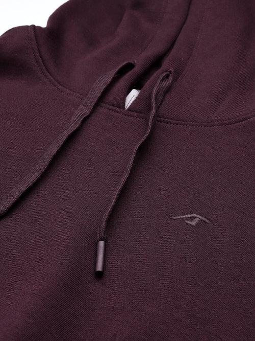 Alcis Women Solid Hooded Sweatshirt