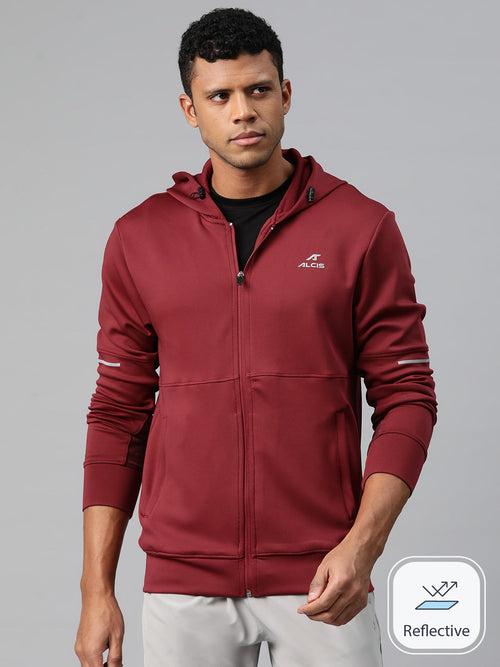 Alcis Men Training or Gym Open Front Jacket