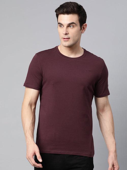 Alcis Men Solid Stretchex Slim Fit T-shirt