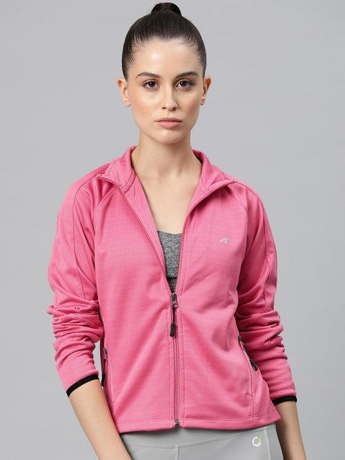 Alcis Women Typography Training or Gym Sporty Jacket