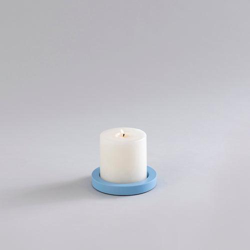 CANDLE HOLDERS SKY BLUE - SET OF 5