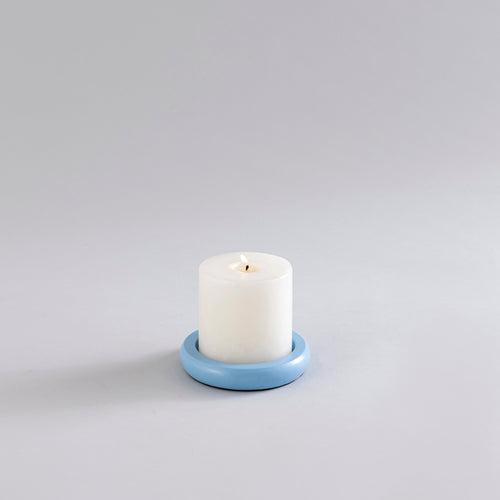 CANDLE HOLDERS SKY BLUE - SET OF 5