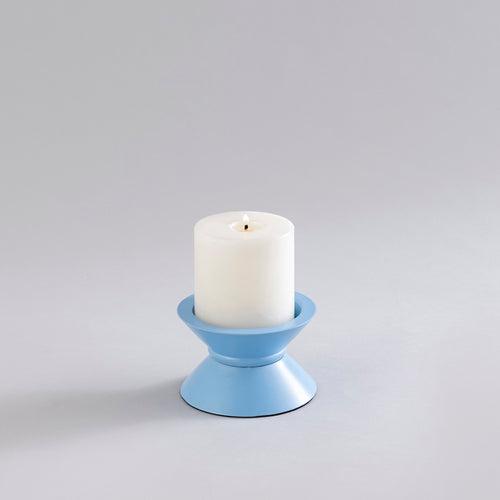 CANDLE HOLDERS SKY BLUE - SET OF 5