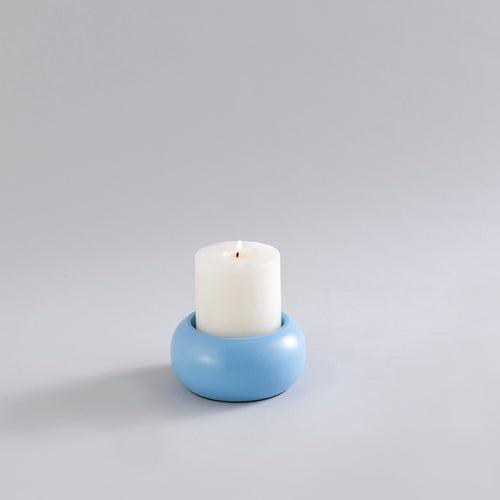 CANDLE HOLDERS SKY BLUE - SET OF 5