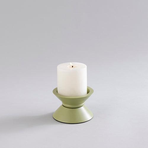 CANDLE HOLDERS GREEN - SET OF 5