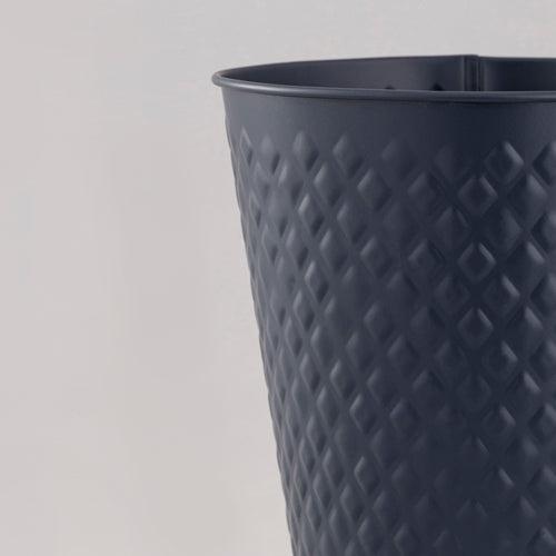 Navy Blue Embossed waste bin