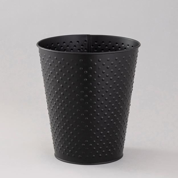 Black Dotted waste bin