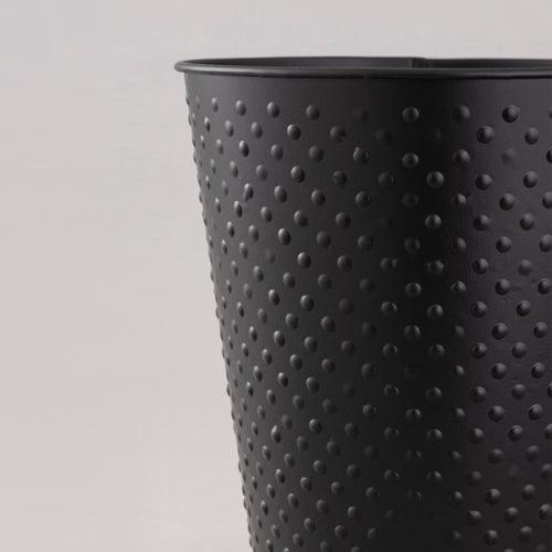 Black Dotted waste bin