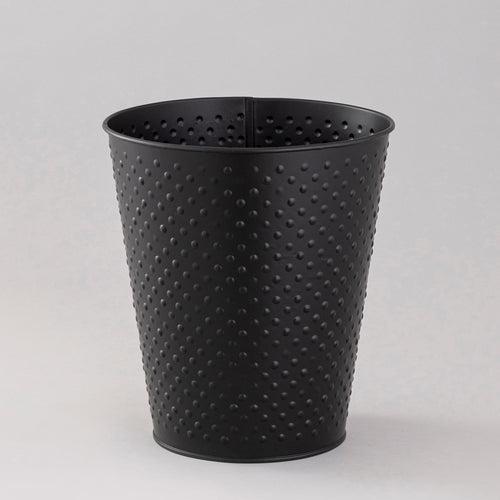 Black Dotted waste bin