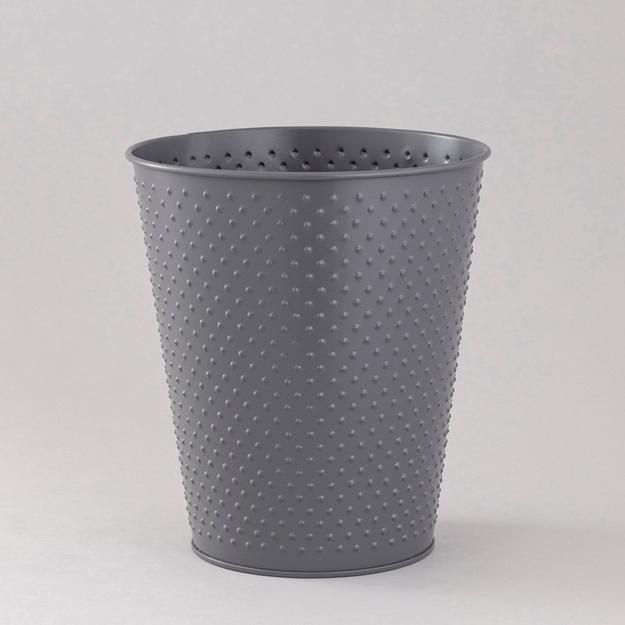 Dark Grey Dotted waste bin