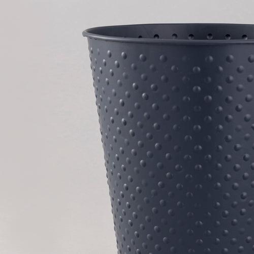 Navy Blue Dotted waste bin