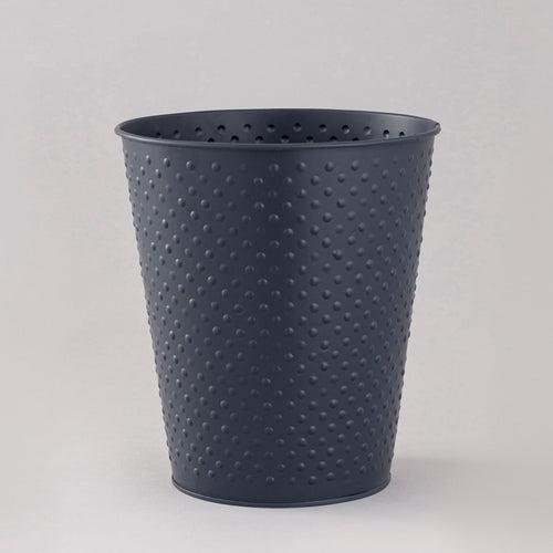 Navy Blue Dotted waste bin